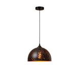 Tyalez Vintage Etch Shade Metal Pendant Light