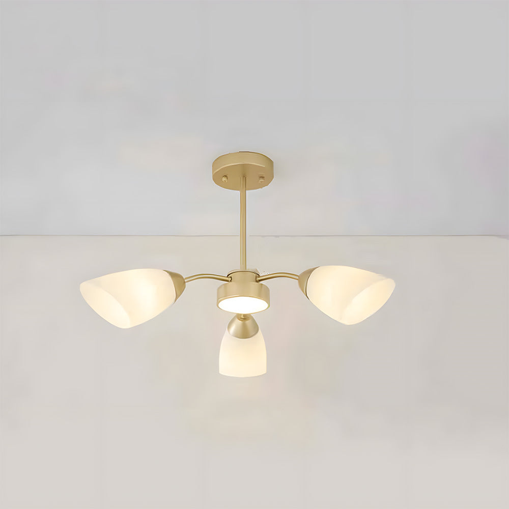 Tyalez Nordic Decor Frosted Glass LED Bedroom Ceiling Light