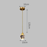 Tyalez Creative Modern Crystal Gold Raindrop Chandelier