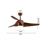 Simple Flush Ceiling Fan With LED Light And Remote