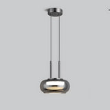 Modern Glass Disc LED Pendant Light – Minimalist Ceiling Fixture