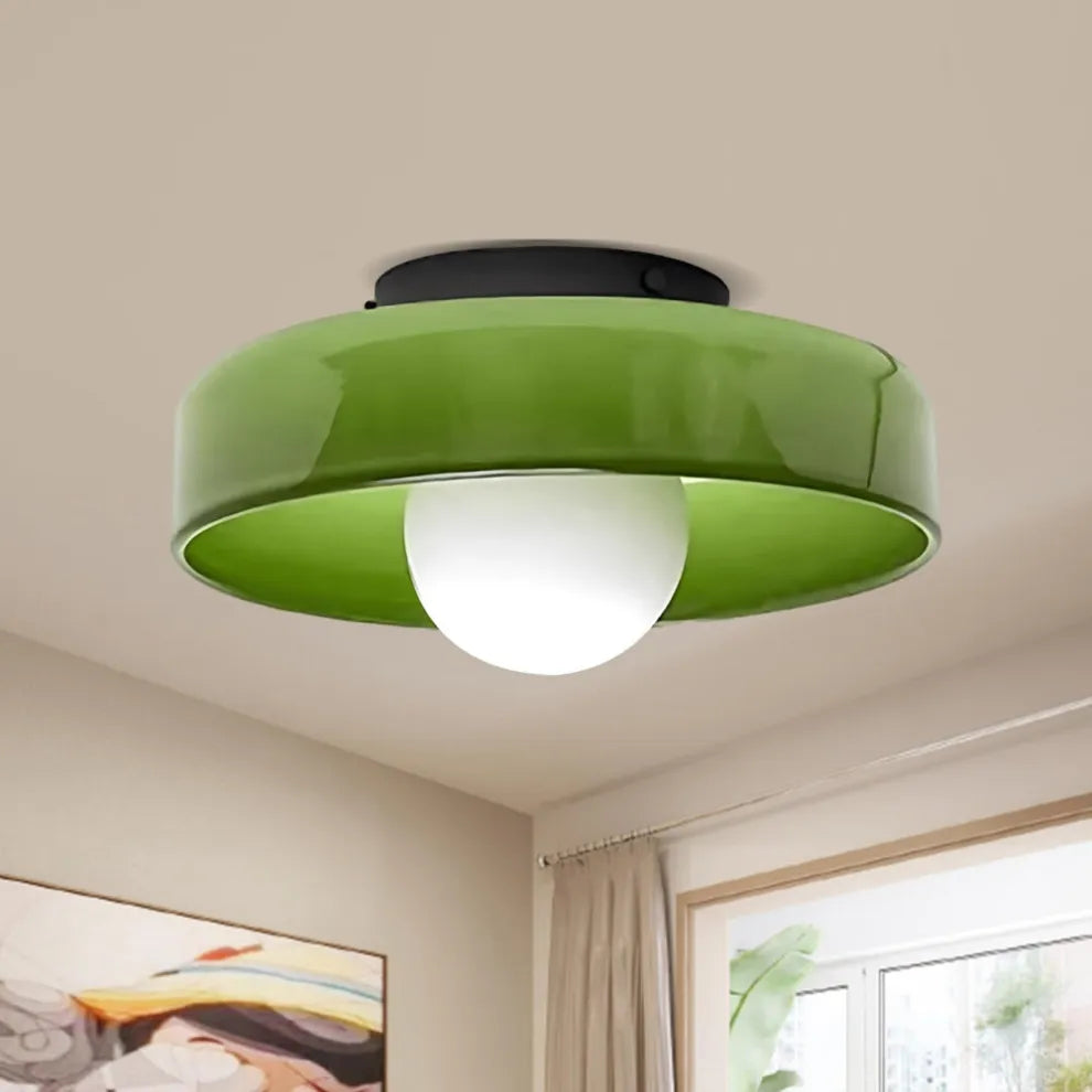Tyalez Glass Round LED Ceiling Light