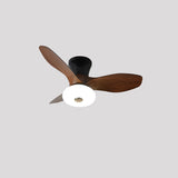Natural Wood Stylish Ceiling Fan With LED Light