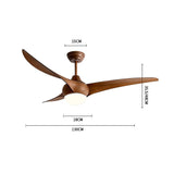 Simple Flush Ceiling Fan With LED Light And Remote