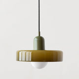 Tyalez 2 Heads Modern Bauhaus Glass Pendant Light