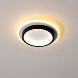 Tyalez Acrylic LED Mini Ceiling Lights, black, 24cm, round, 3 Light Colors Changeable