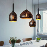 Tyalez Vintage Etch Shade Metal Pendant Light
