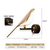 Tyalez Modern Led Art Design Bird Wall Light