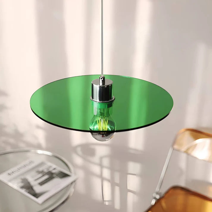 Retro Space Age Acrylic UFO Pendant Light