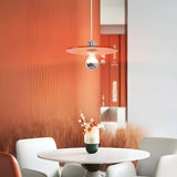 Retro Space Age Acrylic UFO Pendant Light