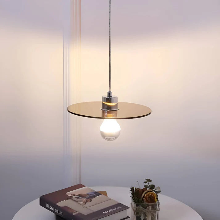 Retro Space Age Acrylic UFO Pendant Light