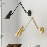 Adjustable Vintage Long Arm Wall Spotlight