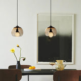 Modern Handblown Glass Globe Ceiling Light