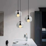 Modern Handblown Glass Globe Ceiling Light