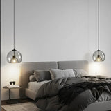 Modern Handblown Glass Globe Ceiling Light