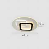 Tyalez Minimalist Ultra-thin Metal Living Room Led Ceiling Lights