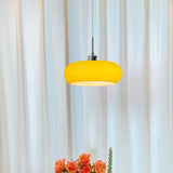 Vintage Bauhaus Style Glass Pendant Light