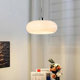 Vintage Bauhaus Style Glass Pendant Light