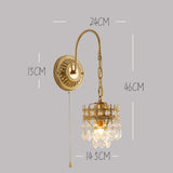 Tyalez Medieval Crystal Crown Wall Light