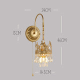 Tyalez Medieval Crystal Crown Wall Light