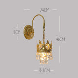 Tyalez Medieval Crystal Crown Wall Light