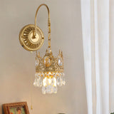 Tyalez Medieval Crystal Crown Wall Light