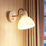 Tyalez Minimalist Simple White Glass Wall Lamp