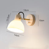 Tyalez Minimalist Simple White Glass Wall Lamp