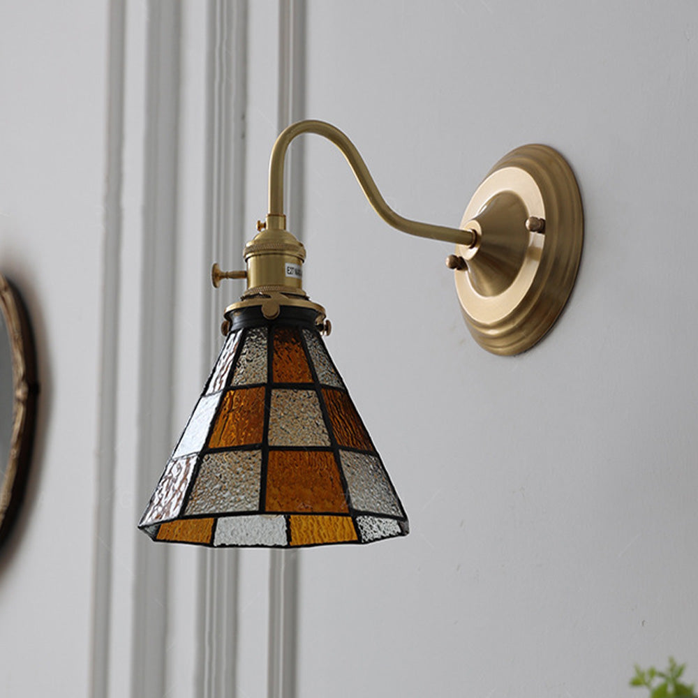 Tyalez Tiffany Creative Glass Shade Wall Light