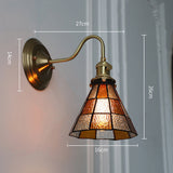 Tyalez Tiffany Creative Glass Shade Wall Light