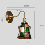 Tyalez Tiffany Creative Glass Shade Wall Light