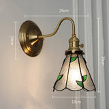 Tyalez Tiffany Creative Glass Shade Wall Light