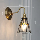 Tyalez Tiffany Creative Glass Shade Wall Light