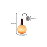Tyalez Retro Yellow Bowl Glass Simplicity Wall Light