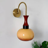 Tyalez Retro Yellow Bowl Glass Simplicity Wall Light