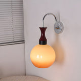 Tyalez Retro Yellow Bowl Glass Simplicity Wall Light