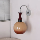 Tyalez Retro Yellow Bowl Glass Simplicity Wall Light