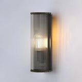 Modern Geometric LED Outdoor Wall Light with Acrylic Shade