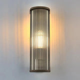 Modern Geometric LED Outdoor Wall Light with Acrylic Shade