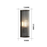 Modern Geometric LED Outdoor Wall Light with Acrylic Shade