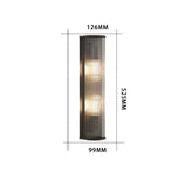 Modern Geometric LED Outdoor Wall Light with Acrylic Shade