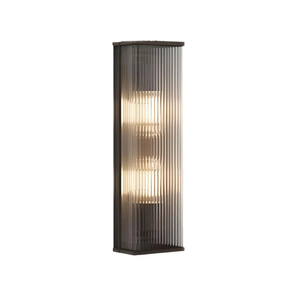 Modern Geometric LED Outdoor Wall Light with Acrylic Shade