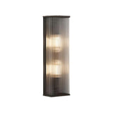 Modern Geometric LED Outdoor Wall Light with Acrylic Shade