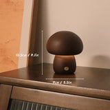 Tyalez Vintage Wooden Cute Mushroom Night Light