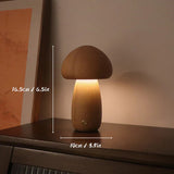 Tyalez Vintage Wooden Cute Mushroom Night Light