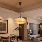 Spring Adjustable Glass Dining Room Chandelier