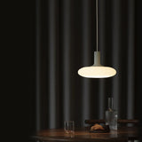 Nordic Minimalist Cream Glass Chandelier – Modern Bedroom Lamp