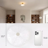 Modern Nordic Ceiling Light – Minimalist Glass Flush Mount Fixture