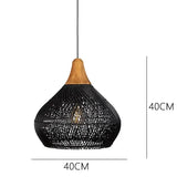 Tyalez Vintage Rattan Woven Chandelier