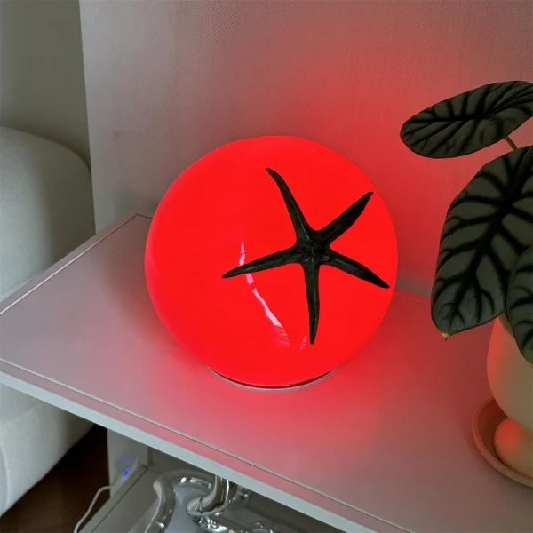 Creative Tomato Bedroom Glass Table Lamp